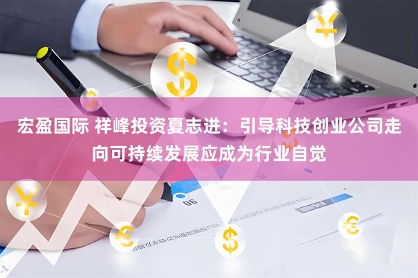 宏盈国际 祥峰投资夏志进：引导科技创业公司走向可持续发展应成为行业自觉