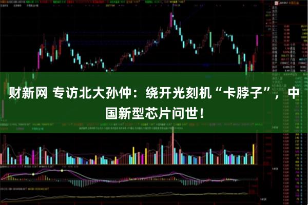 财新网 专访北大孙仲：绕开光刻机“卡脖子”，中国新型芯片问世！