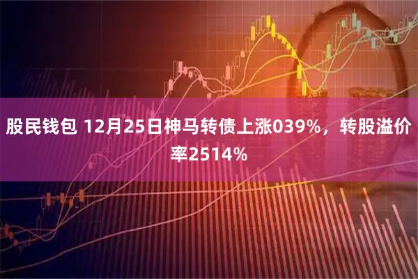 股民钱包 12月25日神马转债上涨039%，转股溢价率2514%