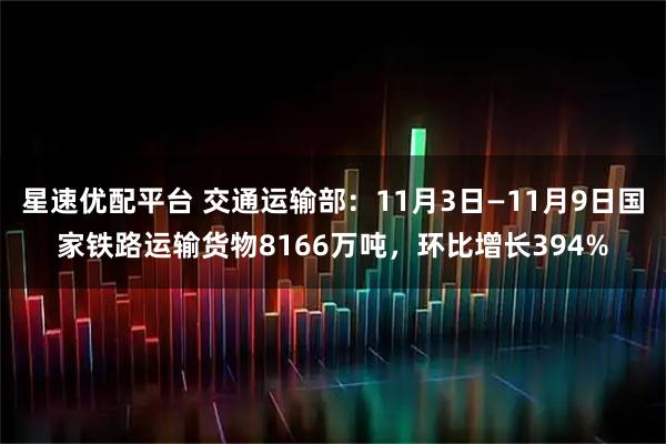 星速优配平台 交通运输部:11月3日—11月9日国家铁路运输货物8166万吨,环比增长394%